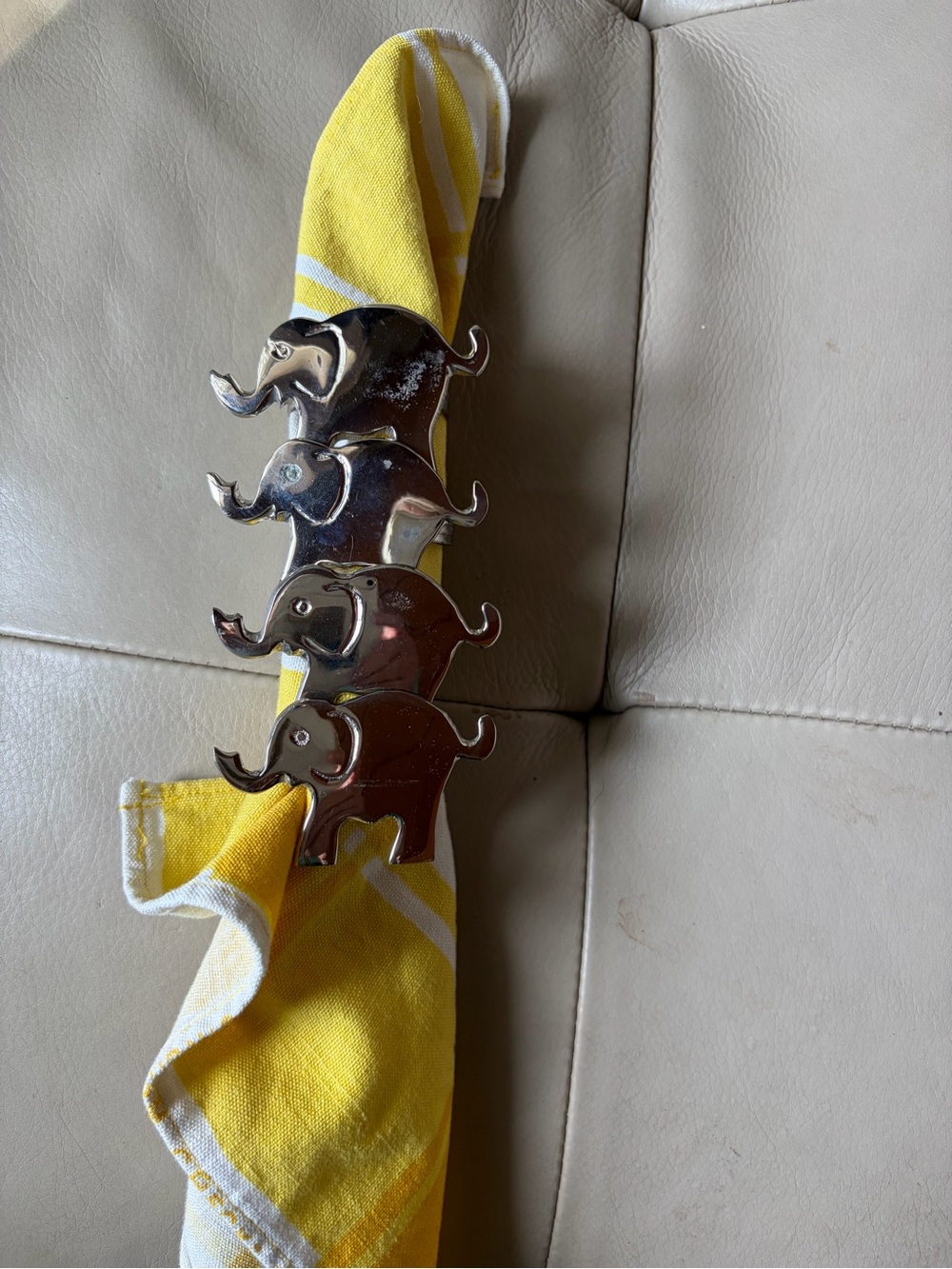 Elephant Napkin Ring Set